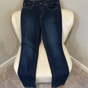 PRICE DROP! Belle by Kim Gravel Pull on, Straight,Triple Luxe Denim Jean 6